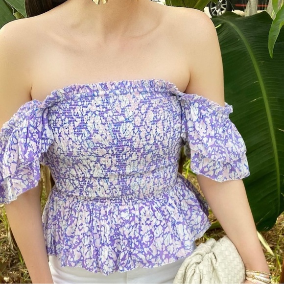 Love the Label: smocked ruffle square neck top - Picture 5 of 9